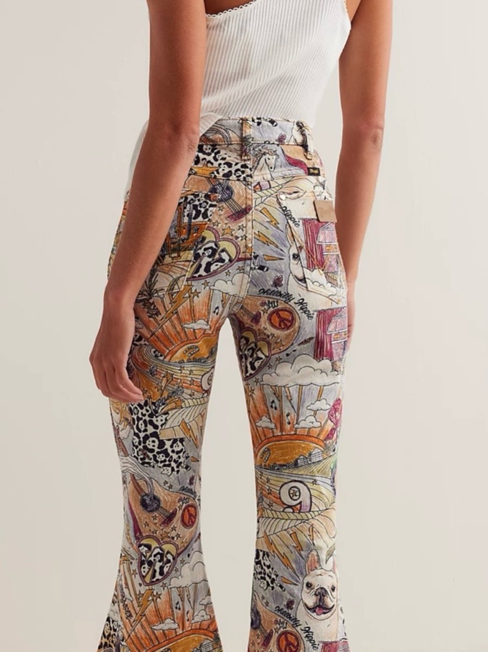 Wrangler x Lainey Wilson Multi-Print Flare Jeans - Picture 2 of 11